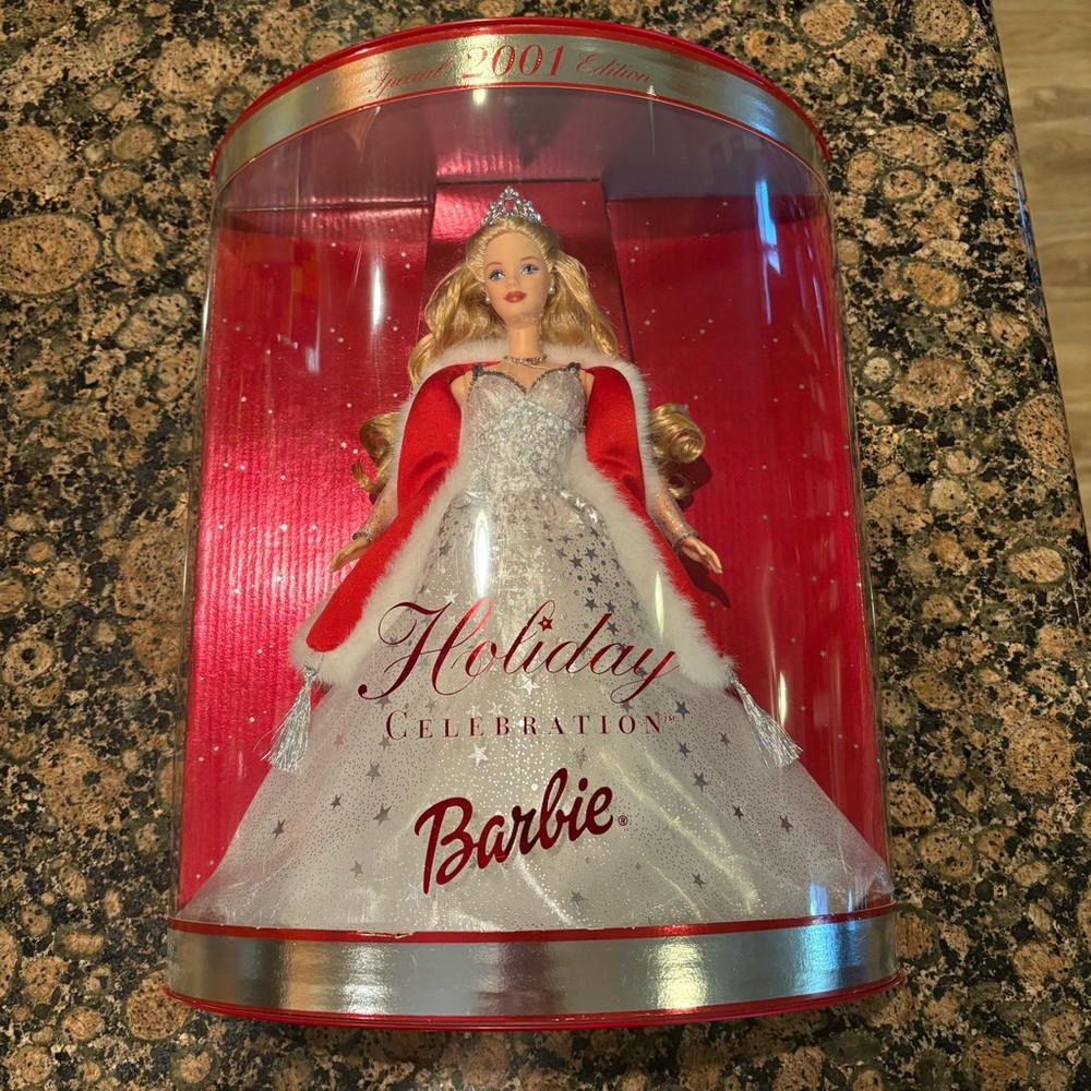 Barbie Holiday Celebration Doll in White and Red